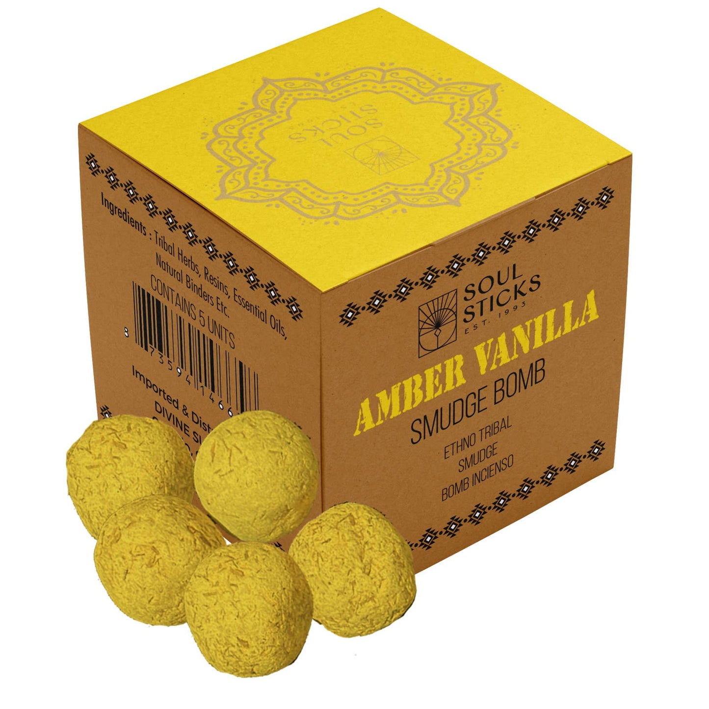 Amber Vanilla Smudge Bombs w/ Burner